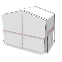 Schwei&szlig;zelt / Arbeitszelt Kombo G 2m, 4m, 6m, 8 m 3,0 m / H&ouml;he 2,4 m 8,0 m