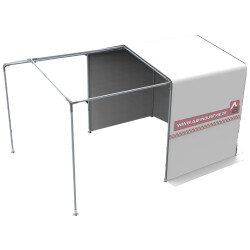 Schwei&szlig;zelt / Arbeitszelt Kombo G 2m, 4m, 6m, 8 m 3,0 m / H&ouml;he 2,4 m 8,0 m