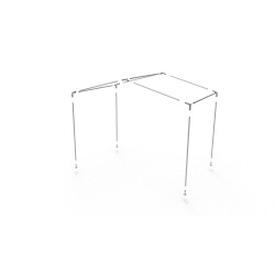 Schwei&szlig;zelt / Arbeitszelt Kombo U 2,5m; 5,0m; 7,5m 4,0 m / H&ouml;he 2,5 m 5,0 m