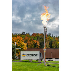 Abfackelger&auml;t DN 25 (1&quot;) - Erdgas, Propan, Biogas, Stadtgas, Wasserstoff