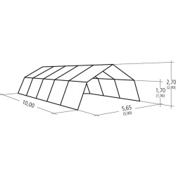Montagezelt MZ 107 / 10,0 x 5,65 m