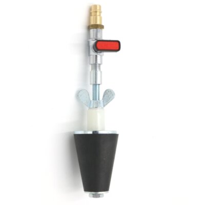 Konischer Rohrverschluss, 13,0 - 63,0 mm mit Durchgang, Kugelhahn und Kupplungsstecker-20 - 33