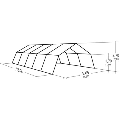 Montagezelt MZ 109 / 10,0 x 5,9 m