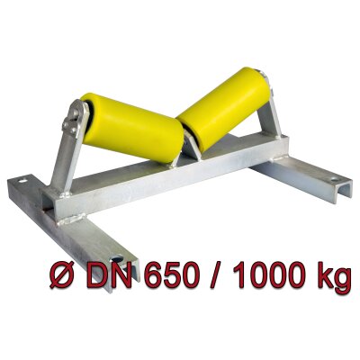 Rollenbock bis DN 650, 1000 kg, PU