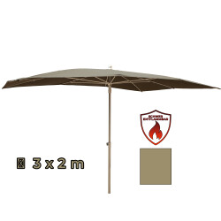 Baustellenschirm Rechteck 3,0 x 2,0 m, OLIVE - ohne...