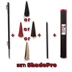 SET: ShadePro &quot;SLAM RAM+Schirm&quot; PIPELINER  &Oslash; 2,5 m [300260] Schwarz flammhemmend