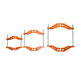R&uuml;ckrundungsschelle variablel im Transportkoffer &Oslash; 450 &divide; 560 mm