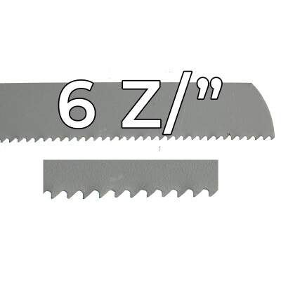 S&auml;geblatt Standard - 6 oder 14 Z&auml;hne/Zoll 6 Z&auml;hne - PE, PP und Graugu&szlig;-700 mm - DN 500