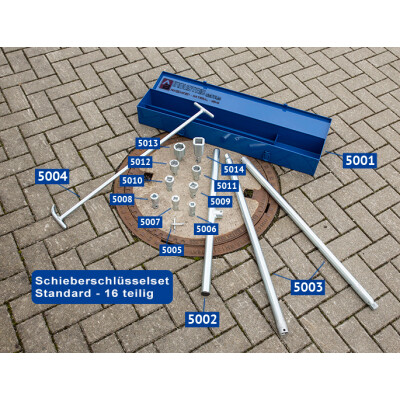 Schieberschl&uuml;ssel - Einzelteile des SET&acute;s Art. 203500 5008 - Schl&uuml;sseleinsatz 19 innenvierkant 19mm
