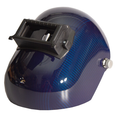 Original Carbon Fiber Welding Schweisshelm COLORED Blau