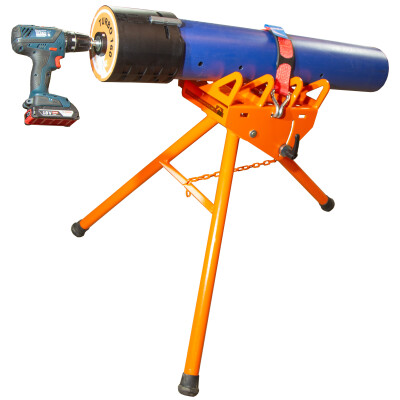 Rohrhaltebock 400 mit Spanngurt und Schnellverschlu&szlig;