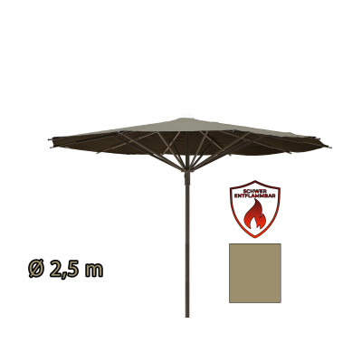 Baustellenschirm 2,5 m - verst&auml;rkte Ausf&uuml;hrung - OLIVE JA
