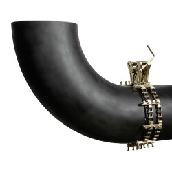 Rohrzentrierkette Doppelkette, leichtere Ausf&uuml;hrung mit seitlicher Verl&auml;ngerung 8" - 12"