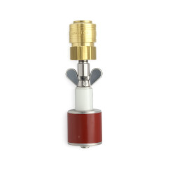 Silikon-Rohrverschlussstopfen 8 bar mit V2A-Edelstahltellern und Silikon-Dichtring