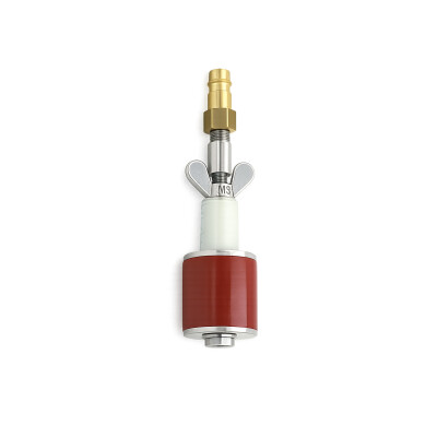 Silikon-Rohrverschlussstopfen 8 bar mit V2A-Edelstahltellern und Silikon-Dichtring