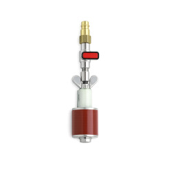 Silikon-Rohrverschlussstopfen 8 bar mit V2A-Edelstahltellern und Silikon-Dichtring