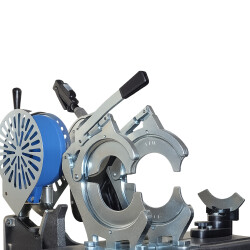 RITMO Mini 160 Joyt &mdash; Stumpfschwei&szlig;maschine f&uuml;r Entw&auml;sserungsrohre &Oslash; 40&ndash;160 mm Heizelement TE (regelbar 180&ndash;280 &deg;C)-VR-Stahlkasten